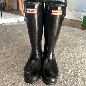 Black Hunter Rain boots Kids Size 5